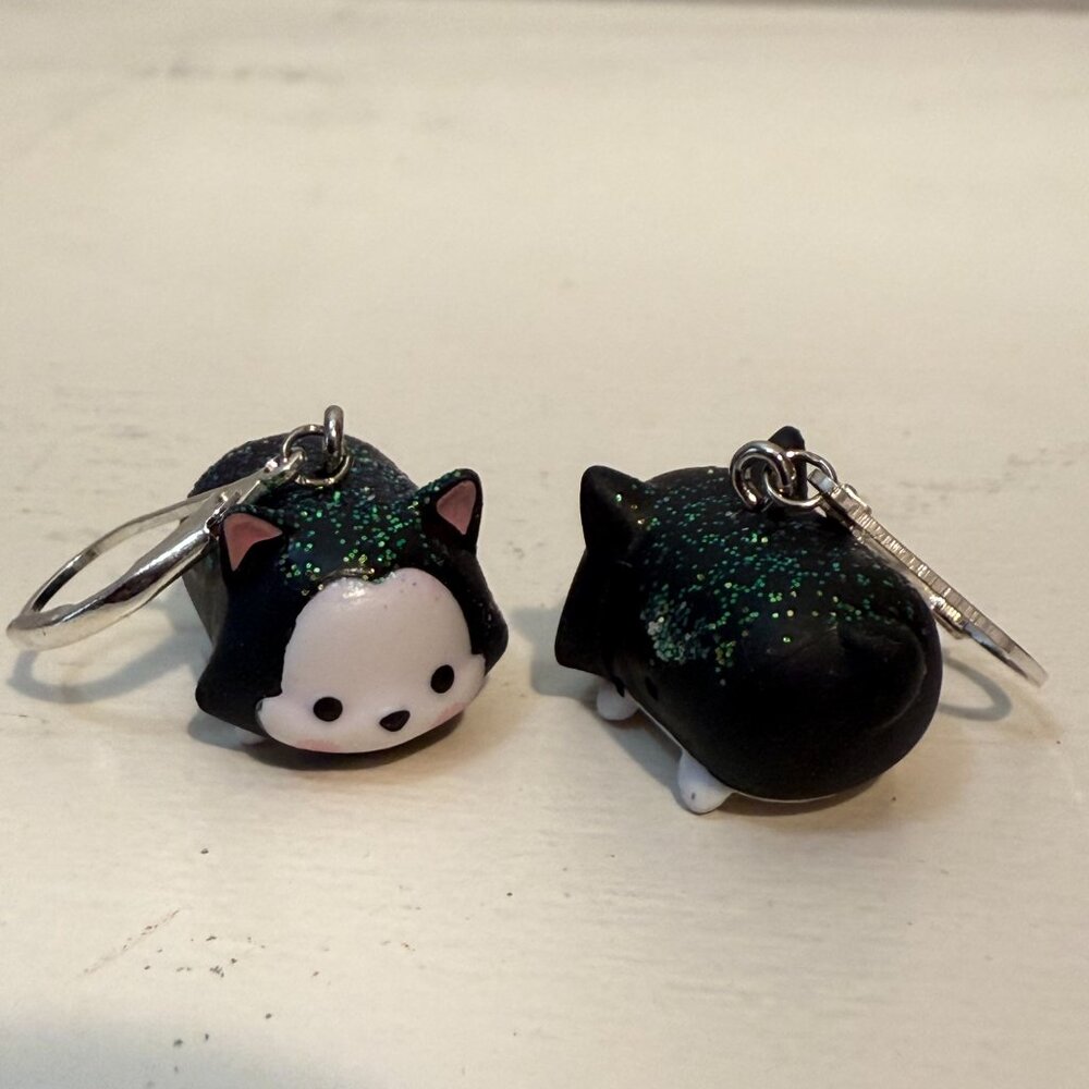 CUSTOM DISNEY FIGARO CAT TSUM TSUM EARRINGS